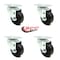 Service Caster 3.5 Inch Phenolic Wheel Swivel Top Plate Caster Set SCC-20S3514-PHS-TP2-4 - alternate 5